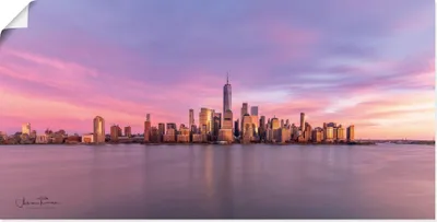 Produktbild von ARTland Poster Manhattan Skyline Größe: 150x75 cm