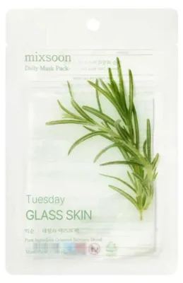 Imagen del producto de Mixsoon: Pack de 10 mascarillas diarias, "Tuesday Glass Skin"