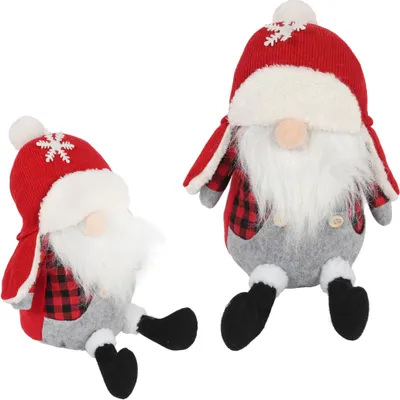 Productafbeelding van Kerstelf, Scandinavische kerstdecoratie, 30 cm, rood
