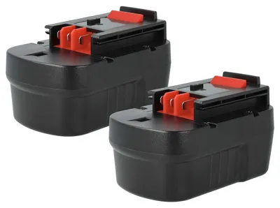 Produktbild von vhbw 2x Akku kompatibel mit Black & Decker BDG14SF-2, BDGL1440, CDC140AK, CDC1440K, CD142SK, CD14SFK, BDGL14K2 Werkzeug (3000 mAh, NiMH, 14,4 V)