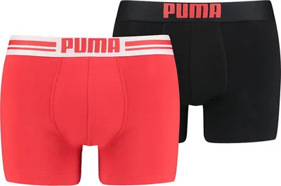 Zdjęcie produktu dla PUMA Placed Logo Boxer 2-pack czerwony/czarny/biały 651003001-786 - S