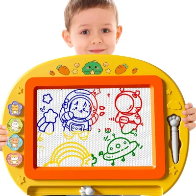 Immagine prodotto di Lavagna magnetica per bambini, con timbri e penna