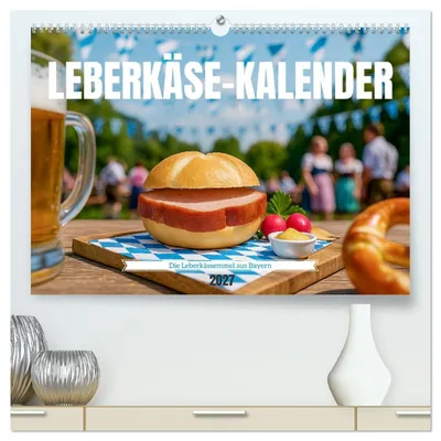 Produktbild von Leberkäse-Kalender - Die Leberkässemmel aus Bayern (hochwertiger Premium Wandkalender 2027 DIN A2 quer), Kunstdruck in Hochglanz
