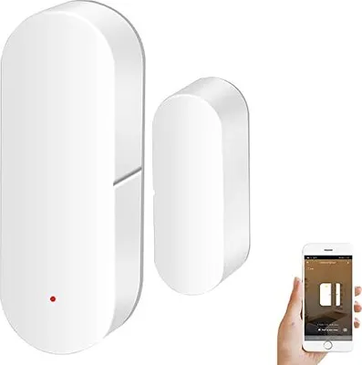 Produktbild von Türfenstersensor: Smart Tuya-Sensor e App Echtzeit-Benachrichtigungen, drahtlose WLAN-Kontakte und Automatisierung, Support Alexa Google, Sup