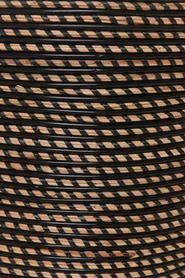 Produktbild von VIVANNO Blumentopf Rattan MASTELLO Rund, Umbra geflochten - 24x24 cm