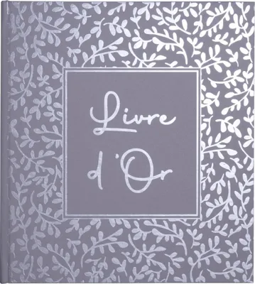 Image de Exacompta Livre d'or 140 pages tranche argent AutentiK Bleu gris 47365E