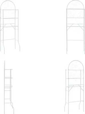 Produktbild von vidaXL Toilettenregal Weiß 60x33x174 cm - Toilettenregal - Toilettenregale - Waschmaschinenregal - Waschmaschinenregale