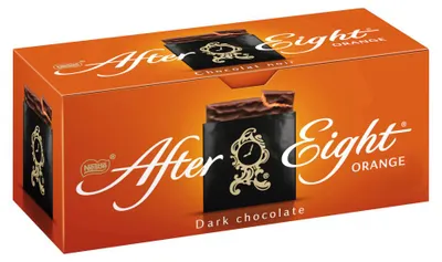 Zdjęcie produktu dla Nestlé After Eight Orange, praliny pomarańczowe, gorzka czekolada, opakowanie 200g