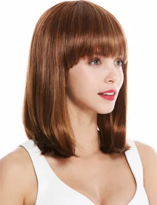 Produktbild von WIG ME UP Perücke Longbob schulterlang Pony Kupferbraun VK-1-27MB