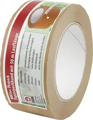 Immagine prodotto di WIHEDÜ Papierpackband Öko 50mx50mm braun – 6er Vorteilset
