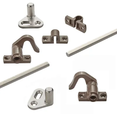 Produktbild von SOTECH Push-Lock Zubehör-Set für Drehstangenschloss – braun