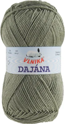 50g Strickgarn DAJANA Uni, moosgrau