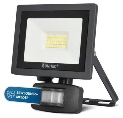Produktbild von UniTec LED Strahler anthrazit mit Bewegungsmelder 14 W 1700 lm