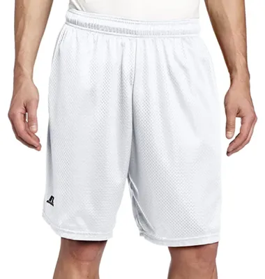 Productafbeelding van Russell Athletic heren shorts met mesh-zak, korte model, wit, maat M