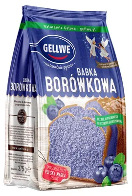 Produktbild von Gellwe Backmischung für Babka-Kuchen, Blaubeergeschmack, 375 g x 15