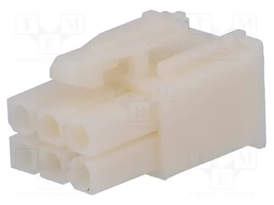 Obrázek produktu pro 1x Konektor, pinový: 6 kontaktů, samice, pro propojení kabel-kabel/deska, 4,14 mm, 250 V, typ 172168-1, výrobce Signteck