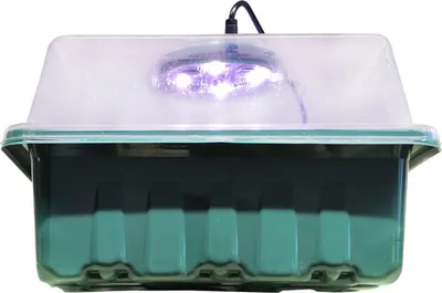 Produktbild von 4x Gewächshaus mit Beleuchtung 3er Set – LED Mini-Dekohaus ca. 19x14x14 cm warmweißes Licht für stimmungsvolle Innenbeleuchtung
