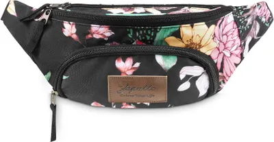 Produktbild von Zagatto ZG800 Nieretasche mit Blumen geblümtes Nierenetui florales Nierengehäuse blumen Motiv Nieretasche GÜRTELTASCHE Sportlicher Taillengürtel für Frauen Nierenbeutel