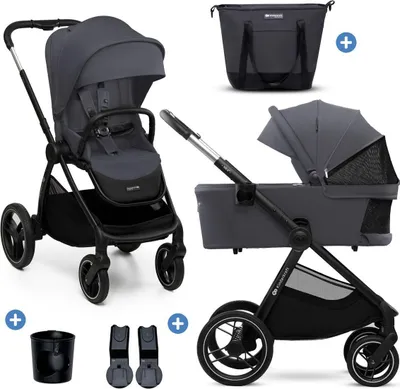 Image de Kinderkraft KINDERKRAFT universalus vežimas 2IN1 NEA 2.0, deep pilkas, KSNEA002DGR2000