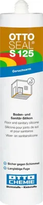 A product shot of a tube of silicone sealant.