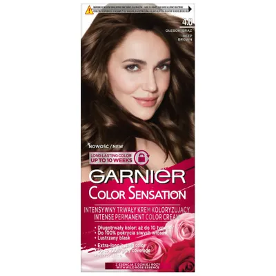 Produktbild von Garnier Color Sensation Haarfarbe Creme 4.0 Tiefes Braun 50ml