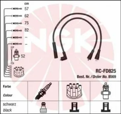 Produktbild von Ngk Zündleitungssatz  8569