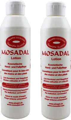 Produktbild von Mosadal Lotion 2x 250 ml Kosmetische Pflege Pediküre Maniküre Nagelhaut Hornhaut