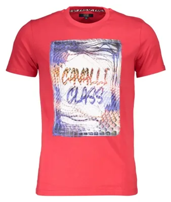 Produktbild von Herren T-Shirt Kurzarm Rot mit Druck & Rundhalsausschnitt - Modisch & Elegant