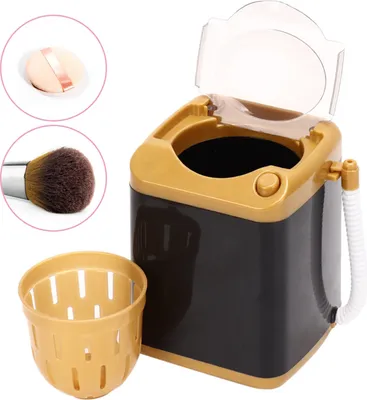 Obrázok produktu pre Elektrická mini práčka, kozmetický nástroj, čistiaci stroj, detská hračka, darček (zlatá)