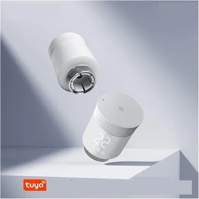 Productafbeelding van Slimme Radiatorthermostaat - Thermostatische kraan - Energie Besparen - App Bediening - M30x15mm - Wit