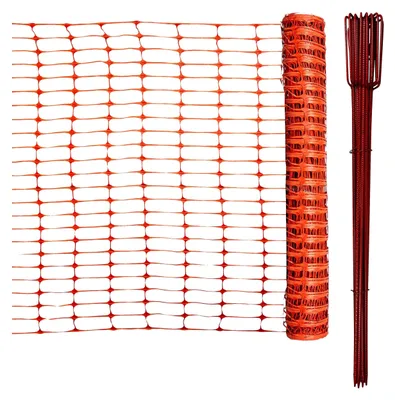 Produktbild von Flexible Bauzäune Set 50 m mit 10 Verriegelungspfosten