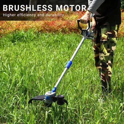 Imagen del producto de Accu Grastrimmer: Cortacésped eléctrico - Desmalezadora - Altura ajustable - Con accesorios de corte - Larga duración