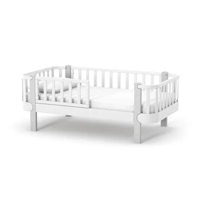 Immagine prodotto di Letto Veres Monaco 160 in legno di faggio (160x80 cm) Bianco Grigio