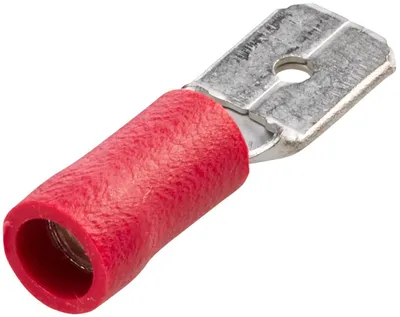 Obrázok produktu pre Hella, konektor, 0,5-1,0 mm², 100 kusov, červený, 6,3 x 0,8 mm