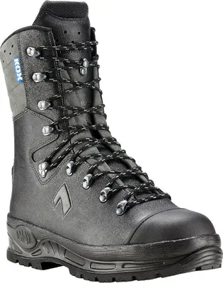 Produktbild von HAIX Schnittschutzstiefel / Schnittschutzschuhe Protector 2.0 in KOX Edition mit Gore-Tex Schwarz/Grau Größe 43