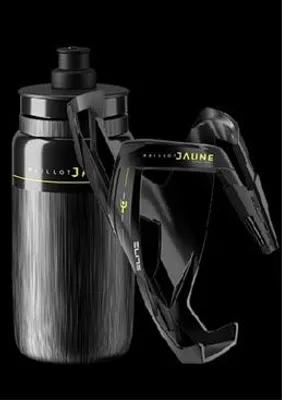 Produktbild von Elite Cycling Kit Fly Tex + Custom Race Plus Maillot Jaune Black 550 ml Fahrradflasche