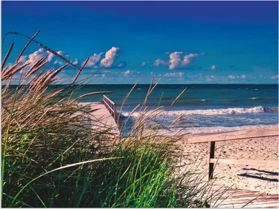 Produktbild von ARTland Wandbild Alu für Innen & Outdoor Ostsee Impression Heiligenhafen Größe: 40x30 cm