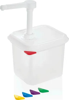 Obrázek produktu pro Dávkovač omáčky GN 1/6, 2,6 litru, výška 150 mm, polypropylen