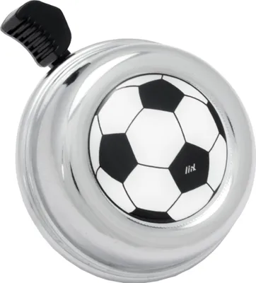 Produktbild von Liix Fahrradklingel Colour Bell , Fußball Chrom