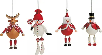 Produktbild von Spiral-Weihnachtsfiguren aus Holz