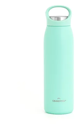 Isolierte Sportflasche 700 ml, grün, Edelstahl, doppelwandig