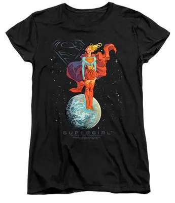 Obrázok produktu pre Tričko Supergirl – „Galactic Woman Of Tomorrow“ pre ženy, krátke rukávy TV34796 (XL) (čierne)