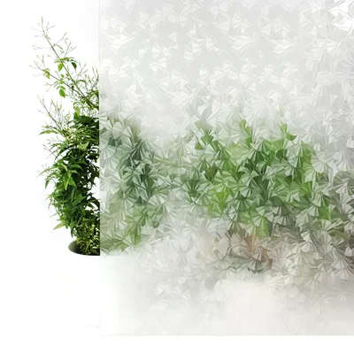 Produktbild von Fensterfolie Selbstklebend 45x50 cm - Eis - Klebefolie Fenster Sichtschutz - Selbstklebende Fenster Sichtschutzfolie für mehr Privatsphäre und Lichtdurchlässigkeit im Bad oder Büro