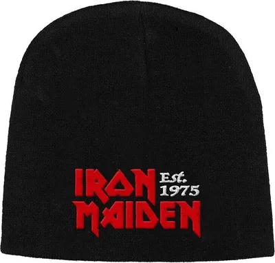 Produktbild von Iron Maiden Mütze Uni Est. 1975 schwarz Standard