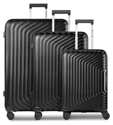 Produktbild von Redolz Essentials 01 4 Rollen Kofferset 3-teilig mit Dehnfalte
