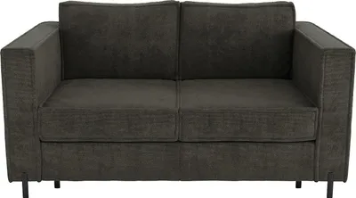 Produktbild von Schlafsofa mit Matratze 3-Sitzer - Strukturstoff - Grün - Liegefläche 140 cm - Matratze 14 cm - ELORYA