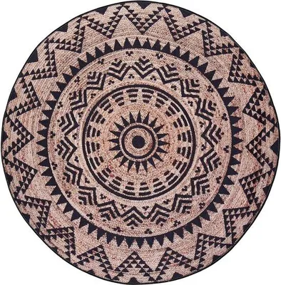 Immagine prodotto di Tappeto decorativo in stile boho in morbido tessuto, antiscivolo, lavabile, 140 cm