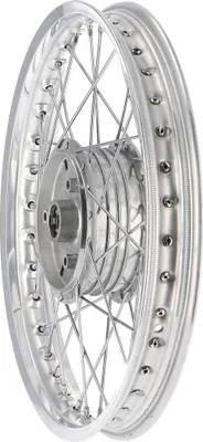 Produktbild von Speichenrad 1,5 x 16" Alufelge poliert + Chromspeichen für Simson S50, S51, KR51 Schwalbe, SR4