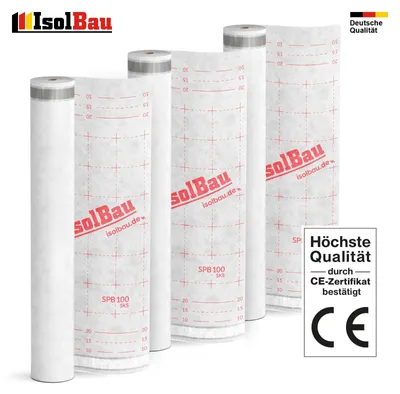 Unterspannbahn Dach 100g/m² Unterdeckbahn 225m² - 3 Rollen 1,5 x 50m SPB 100SKS
