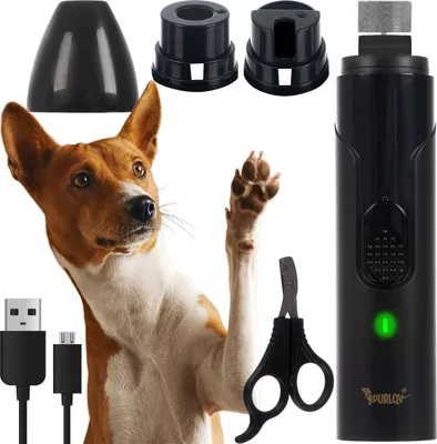 Obrázok produktu pre Súprava na starostlivosť o pazúry brúska na pazúry a strihač pazúrov pre domáce zvieratá psy mačky nabíjanie cez USB 2 úrovne brúsenia 23658